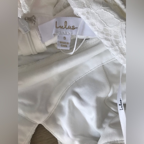 Lulus White Lace Ruffled Mermaid Maxi Dress - Picture 7 of 9